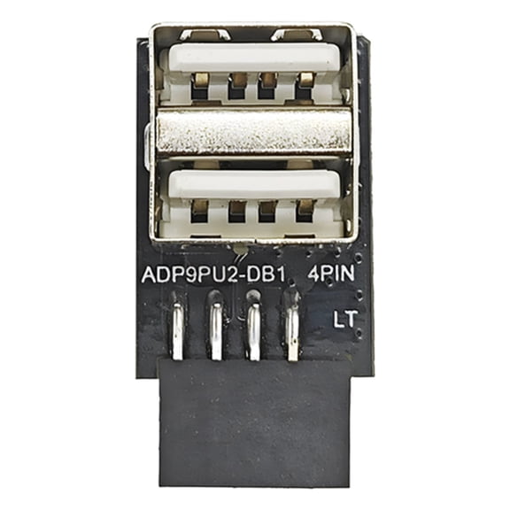 USB Front Panel Adapter 9Pin To USB 2.0 Female Adapter Header for Computer Motherboard Internal Expansion Board