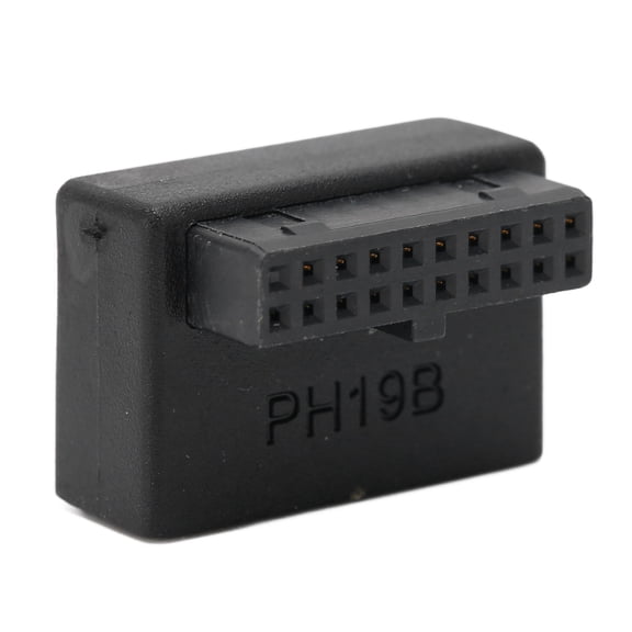 USB Front Panel Adapter Front Panel Socket 90 Elbow USB3.0 19Pin to 20Pin Header Adapter for PC Motherboard
