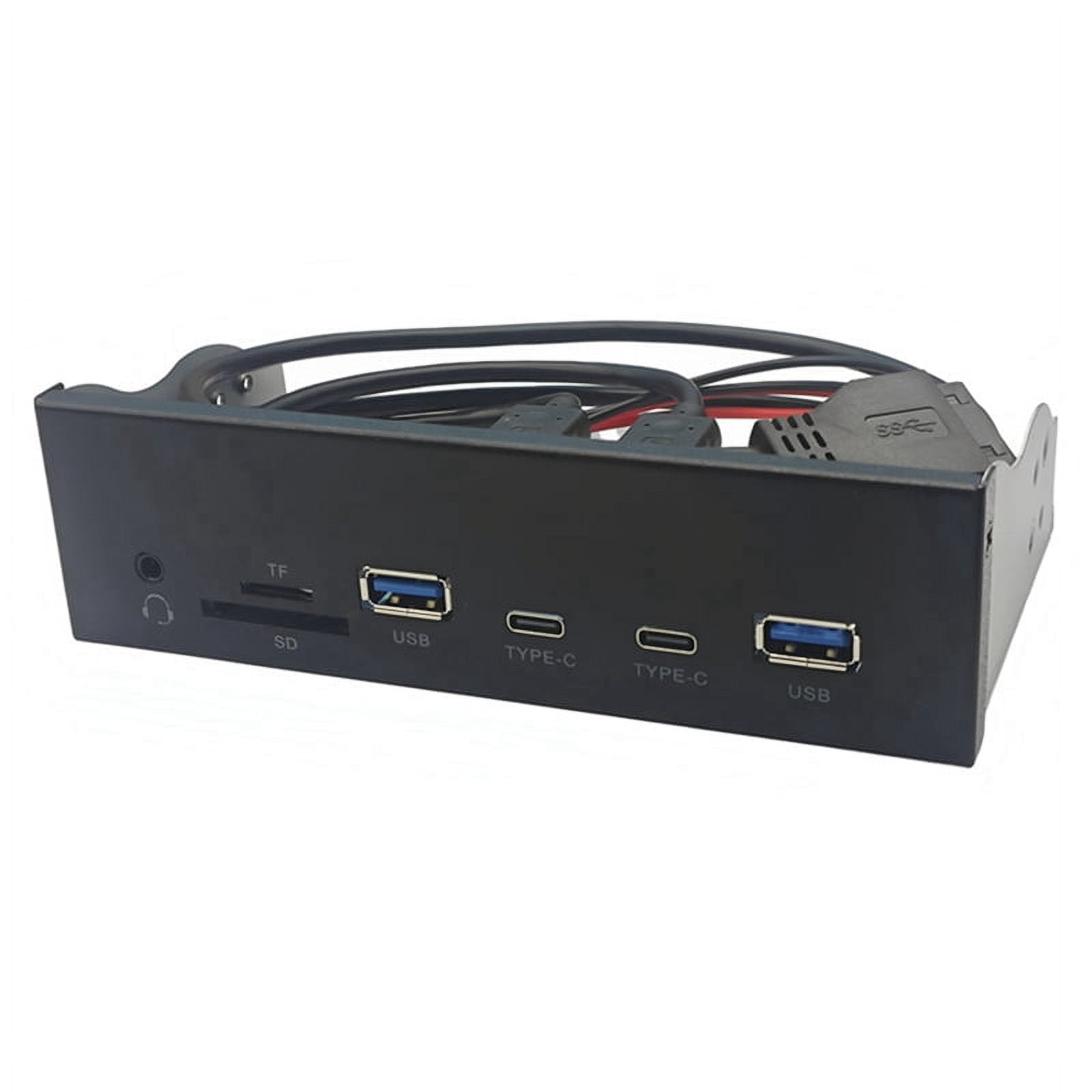 Usb Panel Input USB Front Panel for PC 2 X USB 3.2 GEN1 5Gbps + 2 X TYPE-C Hub + 3.5mm ...