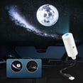thumbnail image 1 of USB Galaxy Projector Night Light, 360°Rotation Night Light Star Projector with Romantic Atmosphere, Portable Mini Star Roof Lights for Car Bedroom Decor (White), 1 of 6
