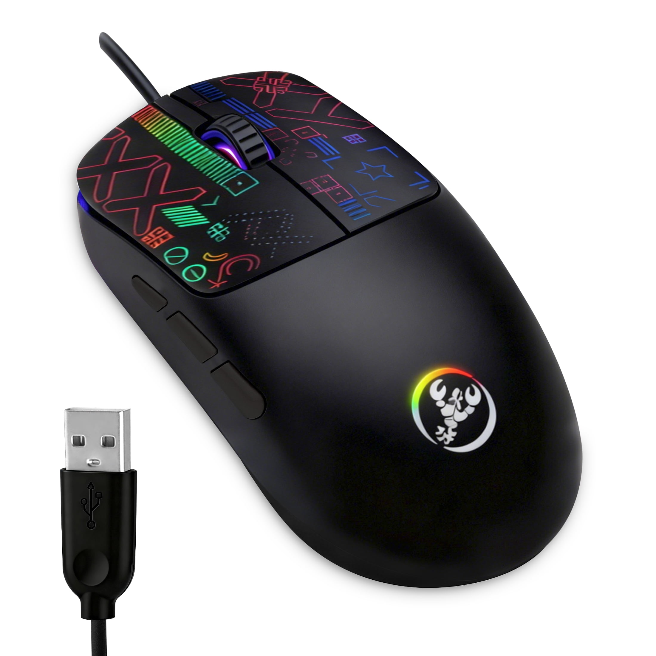 USB Gaming Mouse, EEEkit Wired Computer Mice with Silent, 6 Buttons ...