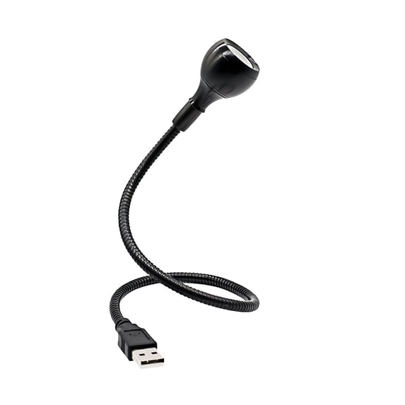 USB Gooseneck Lamp - Adjustable Metal Desk Light For Laptop & Keyboard