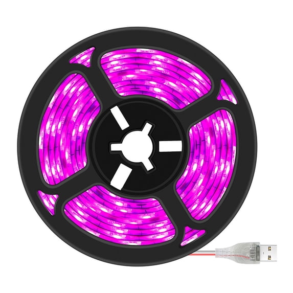 USB Grow Light Strip for Indoor Plants, Usupdd LED Growing Lamp with Full Spectrum, 2835 Chip 5V Waterproof Grow Light Strips for Greenhouse Shelf