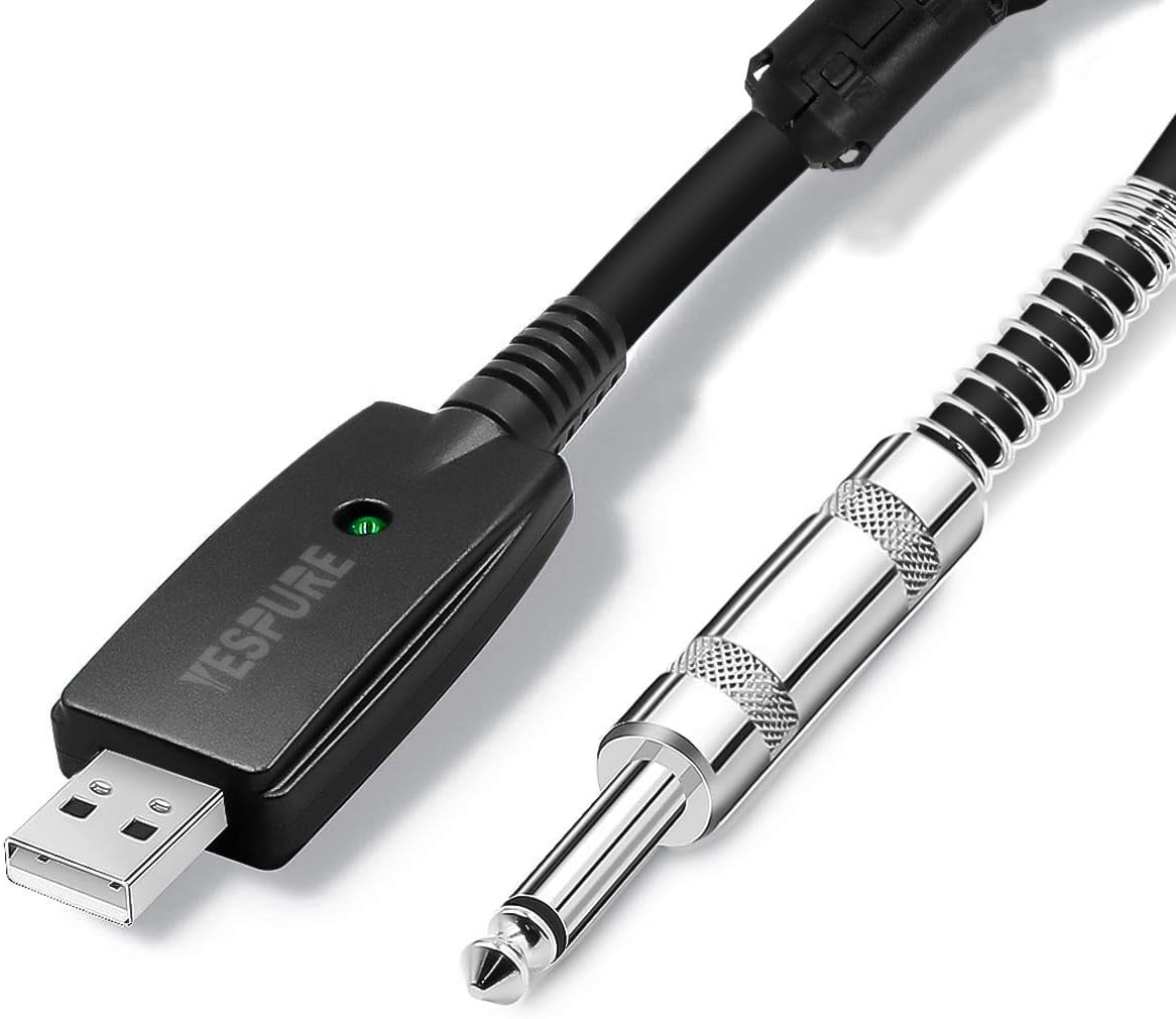 USB Guitar Cable Connect Guitar to Pc for Musical Instruments USB ...