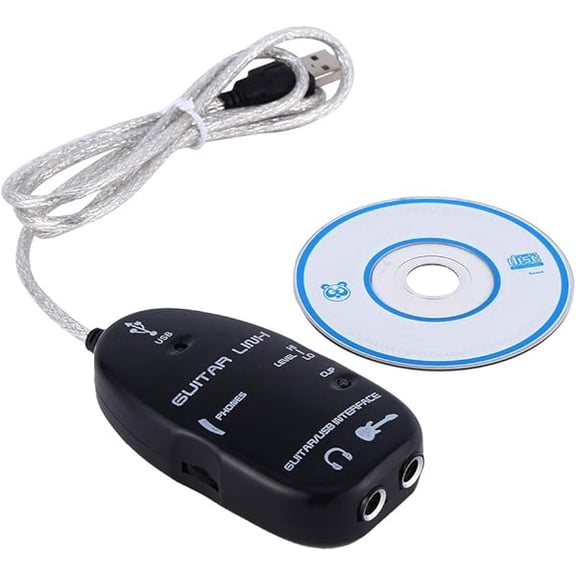 USB Guitar Cable Guitar to USB Interface Cable Link YJJSKEJIo for PC Recording Adapter