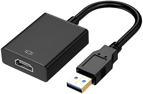 USB to HDMI Adapter for Monitor Windows 11/10 / 8, HDMI USB Converter