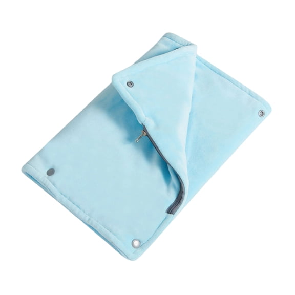 USB Hand Warmer, Portable Heated Hand Warmer, USB Powered Smart Hand Warmer with Three Temperature Settings for Office Home Travel, Soft Insulated Fabric, Lightweight Foldable Design