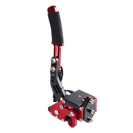 USB Handbrake, Simulate Linear Handbrake Easy to Use Accessories PC Support Brake Analog Performance Handbrake , Red