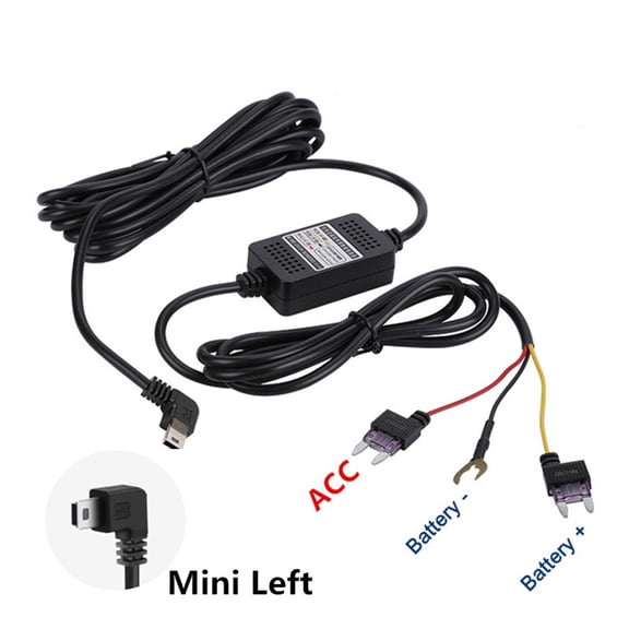 USB Hard Wire Kit for Dash Cam, 12V-24V Power Supply with Mini USB