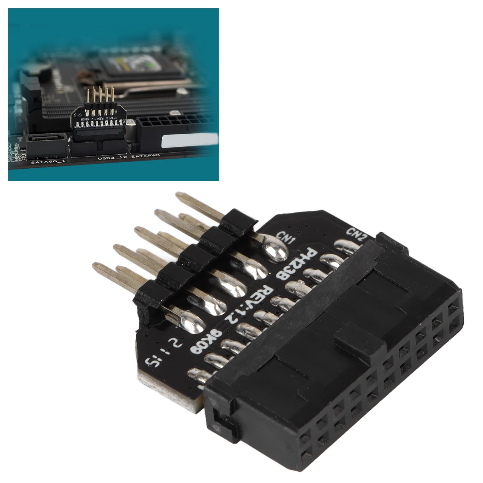 USB Header Splitter, Safe Splitter Motherboard Conversion Adapter For