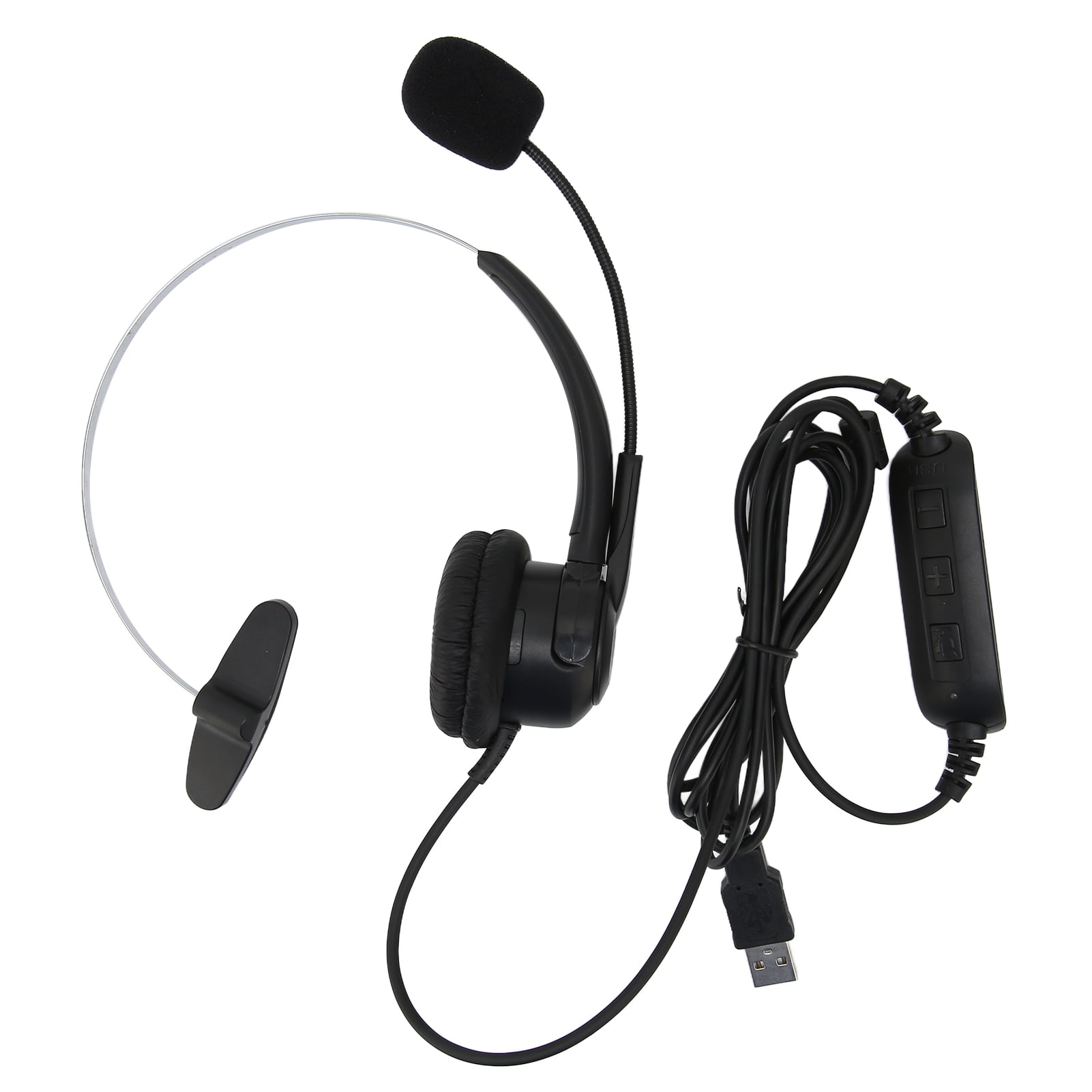 USB Headset with Microphone Noise Cancelling Volume Control for Business Meetings Skype Phone Call Center Office Walmart