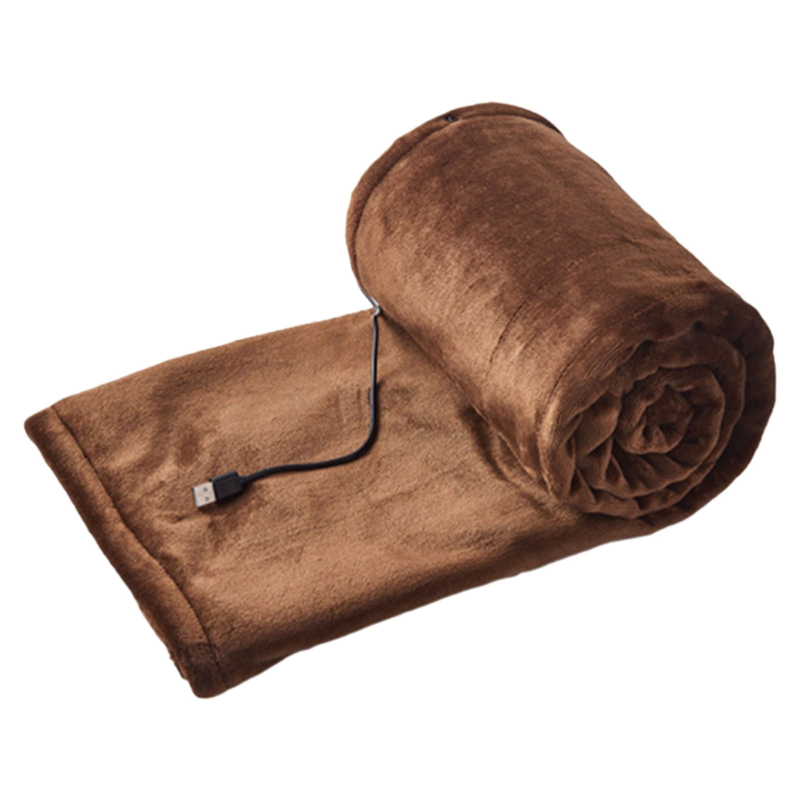 USB Heated Blanket Battery Operated Portable Flannel Heating Blanket - Electric Throw Washable Heated Blanket Cordless for Camping Winter, A