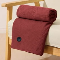 USB Heated Blanket Wearable Portable Heated Shawl with Zipper Battery Powered Heating Lap Blanket for Neck and Shoulder