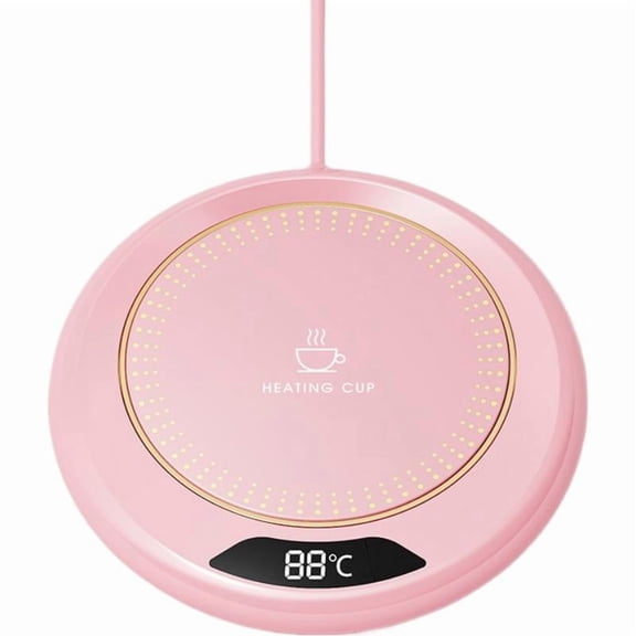 USB Heated Coaster, Mug Warmer with 3 Temperature Settings for Office Home, Keep Coffee Tea Hot