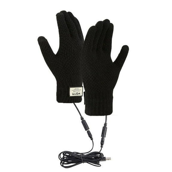 USB Heated Glove Liners for Men and Women, Soft Thermal Knit Lining Winter Gloves with Heating, Lightweight Warm Gloves for Running Hiking Skiing Snowboarding Cycling and Outdoor Work