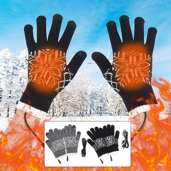 USB Heated Gloves under $5! CQCYD USB Heated Gloves, Rechargeable Winter Warming Gloves, Touchscreen Compatible Heating Gloves, Removable Washable Cold Weather Gear, Outdoor Activity Hand Warmers