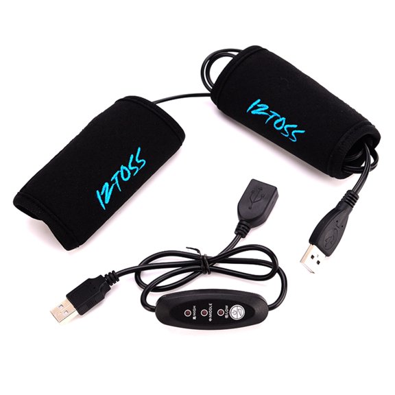 USB Heated Gloves Cover for Motorbike Waterproof Fast Heating Anti Slip Grip Winter Hand Warmer with Temperature Control