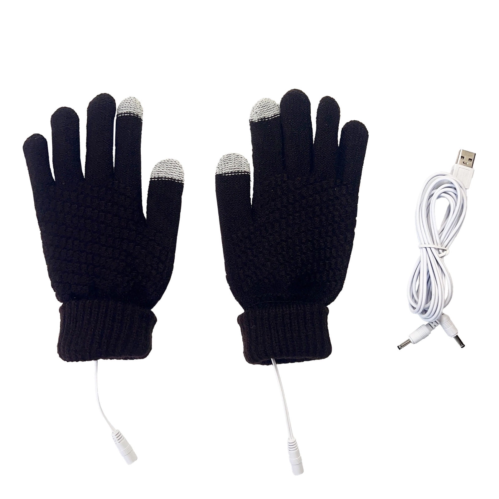 USB Heated Gloves For Women And Men Screen Winter Warm Full Finger