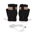 USB Heated Gloves Full and Half Fingers Washable Knitting Electric
