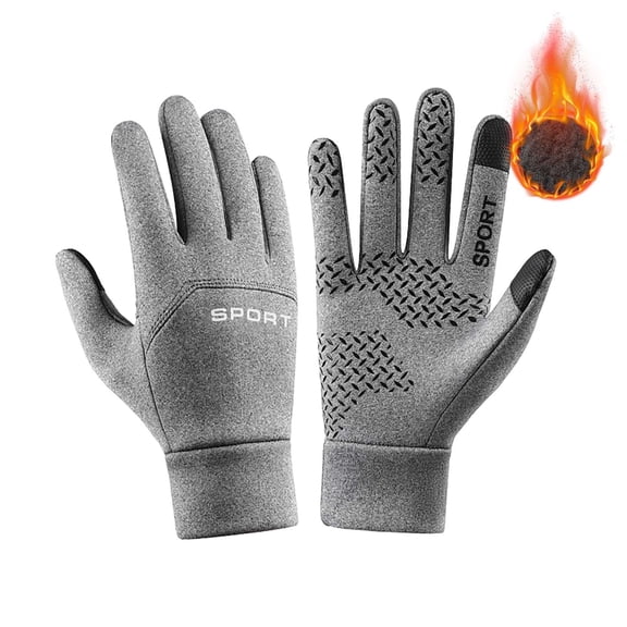 USB Heated Gloves for Men & Women – Gray, Size XL, Rechargeable Thermal Gloves, Waterproof & Windproof, Touchscreen, Anti-Slip, Extreme Cold Winter Hand Warmers for Skiing, Mountaineering, Hiking
