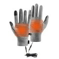 thumbnail image 1 of USB Heated Gloves for Men & Women - Touchscreen Compatible, Waterproof Mittens for Winter Driving, Cycling, Hunting, Hiking, Fast Heating, Warm & Comfortable, Essential Winter Gear, Gray, M, 1 of 8