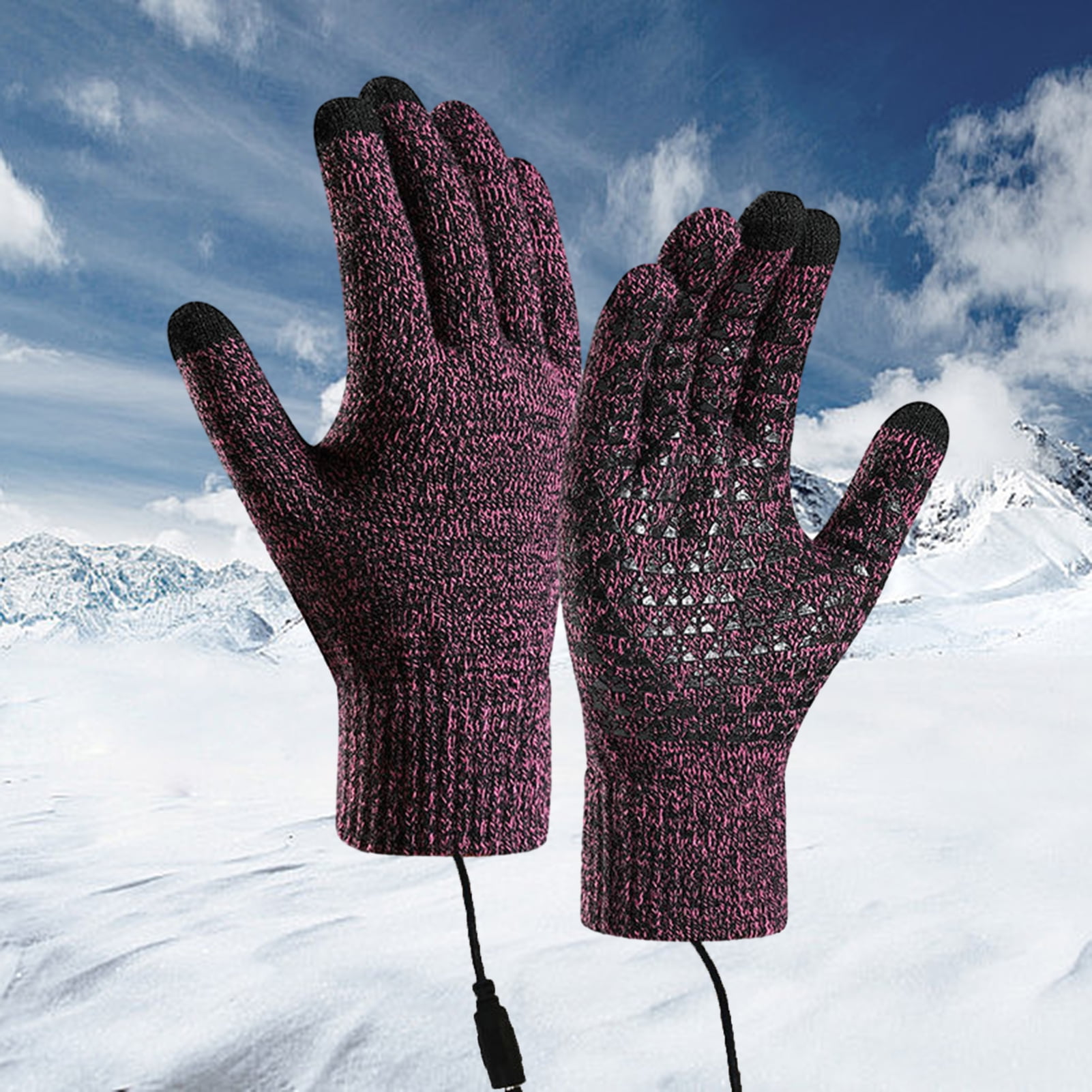 USB Heated Gloves, Touchscreen Electric Gloves Hand Warmers Work Gloves