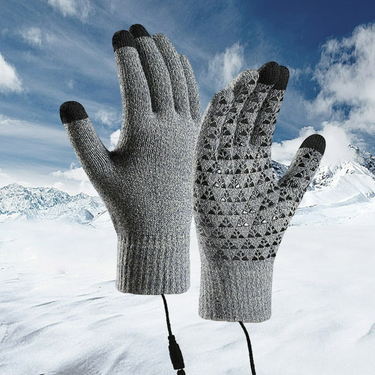 USB Heated Gloves, Touchscreen Electric Gloves Hand Warmers Work