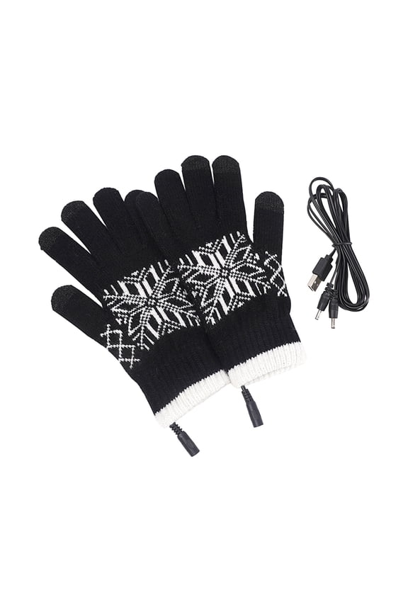 USB Heated Gloves, Winter Warm Gloves, Removable Washable Touchscreen Compatible Heating Gloves with USB Cable, Adjustable Temperature 40-50°C, 1.5M Cord Length, 5V Input Voltage
