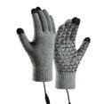 thumbnail image 1 of USB Heated Gloves Winter Warm Heated Gloves, Hand Warmers Gloves for Men Women, Washable Knitting Gloves for Indoor Outdoor, 1 of 1
