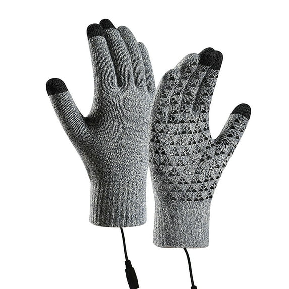 USB Heated Gloves Winter Warm Heated Gloves, Hand Warmers Gloves for Men Women, Washable Knitting Gloves for Indoor Outdoor