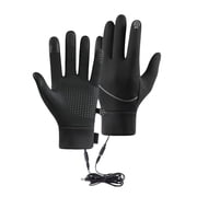 USB Heated Hand Warmer Gloves, Black, Cozy Thermal Heating Gloves for Adults, Suitable for Cold Weather, Size M, 8.5 4.3in