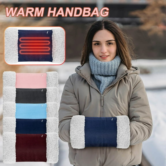 USB Heated Hand Warmer With Plush Velvet Lining, Thickened Winter Gloves, Portable Electric Heating For Outdoor Activities And Indoor Comfort