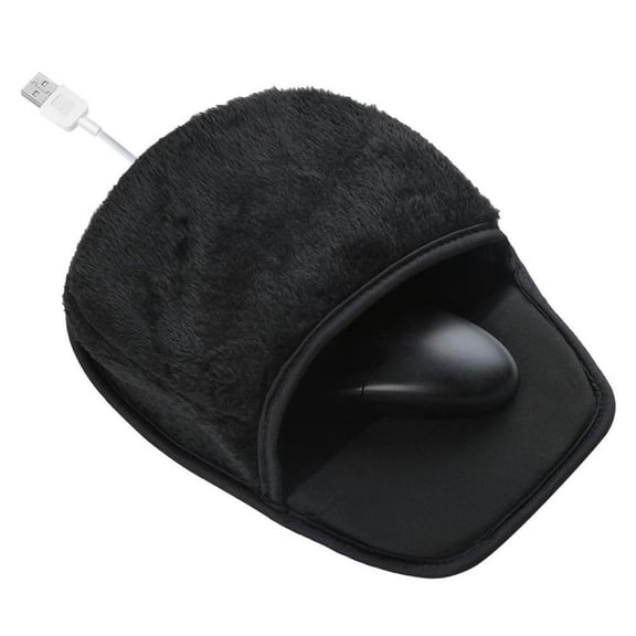 USB Heated Mouse Pad Hand Warmer - Ergonomic Heating Gaming Mouse Pad Mat,USB Plush Mousepad With Removable Hand Warming Xmas Gifts for Men and Women Office Home Computer Laptop