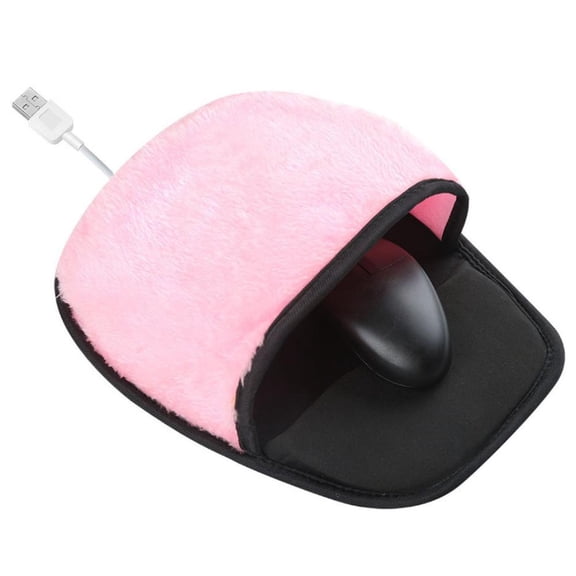 USB Heated Mouse Pad Hand Warmer - Ergonomic Heating Gaming Mouse Pad Mat,USB Plush Mousepad With Removable Hand Warming Xmas Gifts for Men and Women Office Home Computer Laptop