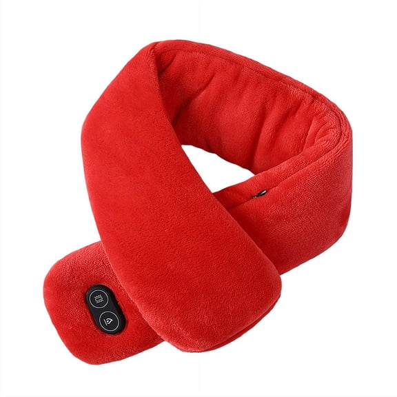 USB Heated Neck Wrap with Vibration Massage - Skin-Friendly, for Comfort in Cold Weather