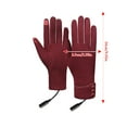 thumbnail image 1 of USB Heated Outdoor Cycling Gloves – Velvet Lined, Warm Rechargeable Gloves for Driving, Biking, and Cold Weather, Breathable, Washable, Comfortable Fit, 1 of 4
