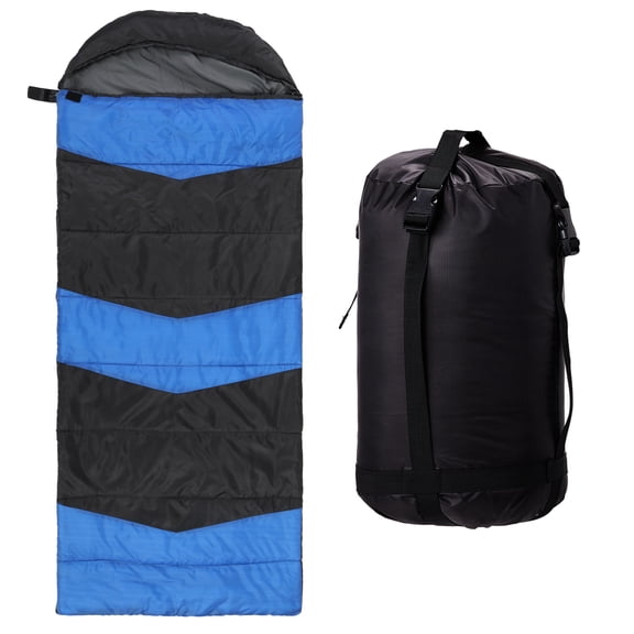 USB Heated Rectangular Sleeping Bag, 190T Polyester Waterproof Ultralight Sleeping Bag, 3-Level Temperature Control 4-Zone Heating Bag for Camping Hiking Backpacking RV Indoor Outdoor Use