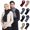 thumbnail image 1 of USB Heated Scarf for Women and Men Soft Winter Neck Warmer with Three Heating Zones, 1 of 9
