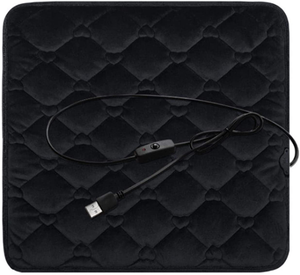 USB Heated Seat Cushion for Car 5V Electric Heating Pad Nonslip