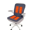 thumbnail image 1 of USB Heated Seat Cushion with Back Support - 4-Zone Portable Heating Pad for Chair, 3-Temp Settings, Overheat Protection, Home Office & Car Use, 1 of 7