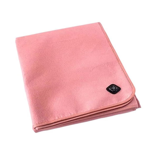 USB Heated Sherpa Throw Blanket - Cordless, Portable, 3 Heating Levels, Auto Shutoff For Travel Home Or Camping