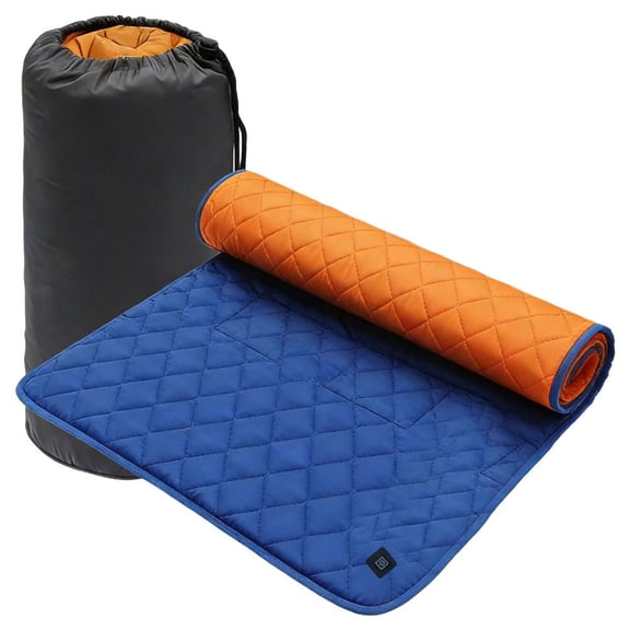 USB Heated Sleeping Pad for Camping, 3-Level Temp Control 38-65°C, 198x62cm Thermal Mat with 8 Heating Zones