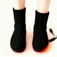 thumbnail image 1 of USB Heated Socks Slippers For Indoor Use Foot Warmers Winter Fleece Heating Pad Knitted Socks Thermal Heat Feet Warmer Boots Rechargeable, 1 of 6