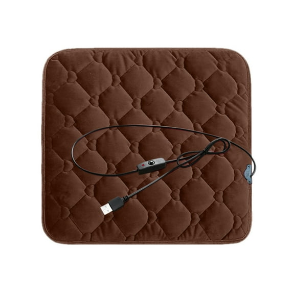USB Heated Stadium Seat Cushion, 45x45cm Portable Warmer for Chairs, Bleachers, Home - 1PCS, Knitted Material