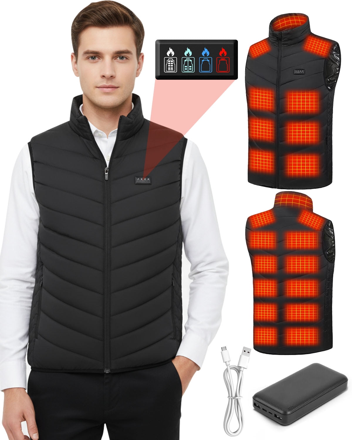 Heated USB Vest for Men and Women with Adjustable Temperature main image 1