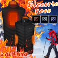 thumbnail image 1 of USB Heated Vest for Men and Women Rechargeable Battery Powered Thermal Jacket Outdoor Winter Sports Gear, 1 of 6