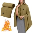 thumbnail image 1 of USB Heated Wearable Throw Blanket, Zipper Portable Washable Heated Wrap for Home Travel, 1 of 6