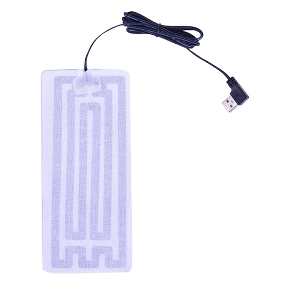 USB Heater 5V Black Line with Right Angle Head Waterproof Foldable Washable for Men Women Winter Cold Weather Hunting Skiing