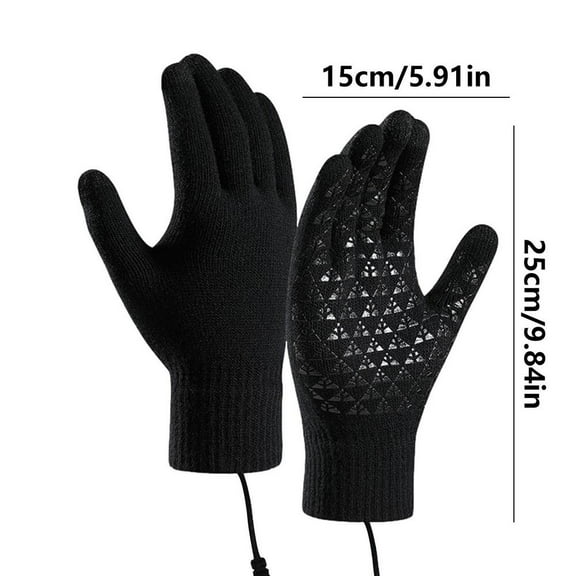 USB Heating Gloves Screen Touch Heating Gloves For Fishing Winter Essential For Backpacking Mountaineering Riding Camping