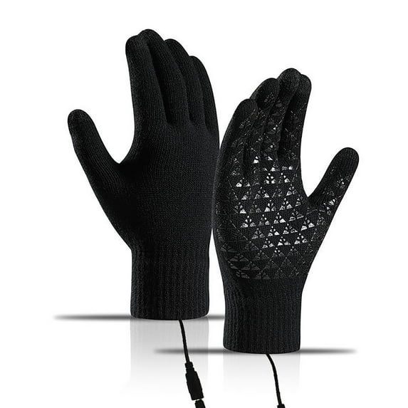 USB Heating Gloves for Winter Warmth - Powered by Power Bank or Computer 5V Safe Design Machine Washable for Cold Weather Outdoor Use